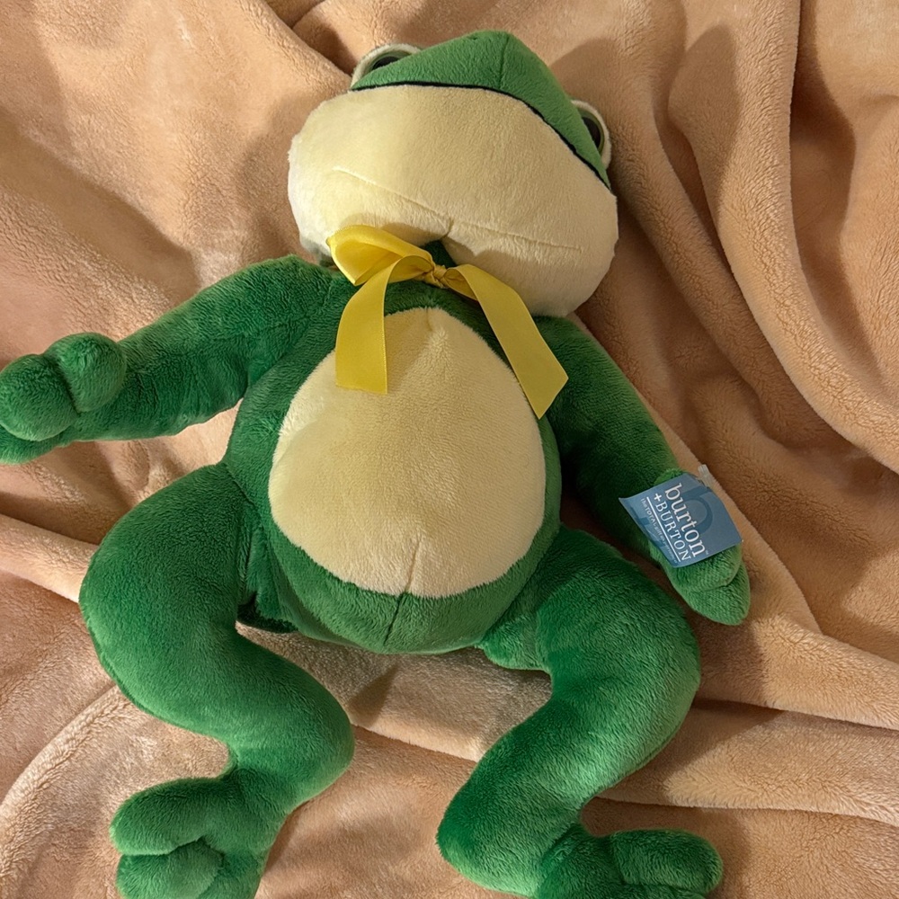 Burton + Burton Green Frog Plush Cuddle Toy